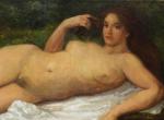 Gustave Courbet (Français, 1819-1877)
Grande baigneuse
(Femme nue couchée au bord de...