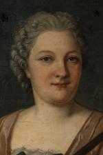 Attribué à Donatien Nonotte (Français, 1708-1785)
Portrait de dame à la...