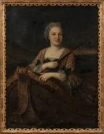 Attribué à Donatien Nonotte (Français, 1708-1785)
Portrait de dame à la...