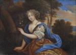 Ecole flamande ou française vers 1680 
Jeune fille dans un...