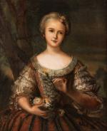 Ecole française du XIXe siècle
Portrait de jeune fille à la...