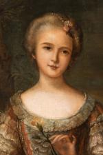 Ecole française du XIXe siècle
Portrait de jeune fille à la...