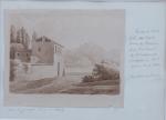 Princesse Louise de Bade (1811-1854) 
Ferme fortifiée, c. 1833

Lavis.

Haut. 9,5...