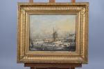 Albert Alexandre Lenoir (Français, 1801-1891)
Paysages enneigés, 1857

Paire de panneaux.
Signés et...