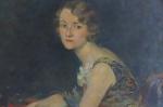 Olga Slom (Suisse, 1881-1941)
Portrait de Madame Loyau, c. 1929

Toile.
Signée en...