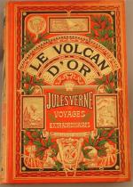 JULES VERNE. Le Volcan d'Or. Collection Hetzel, sd. Percaline rouge....