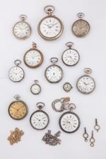 8 MONTRES de GOUSSET en argent, comprenant :- CHRONOMETRE, le...