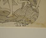 Gusti Nyoman LEMPAD (1862-1978)Légende balinaiseEncre sur papier signée.27 x 35...