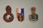 TROIS INSIGNES, fabrication Drago :- Service de Santé Militaire en...