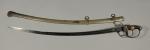 PRUSSE. SABRE de cavalerie, modèle 1852. Poignée en bois recouvert...