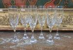 Six flûtes à champagne

en cristal à décor d’épis.

Haut. 21,5 cm.