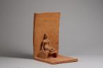 Paul-Henri Friquet (Français, né en 1933) 
Femme assise, 1972 

Terre...