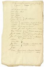 Armée - Correspondance du général Brunet à Rochambeau.Jean Baptiste BRUNET...