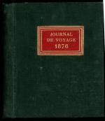 Centennial International Exhibition, Philadelphie - 1876Journal de voyage, 1876. Cahier...