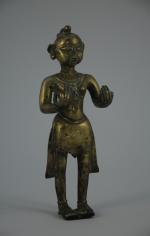 STATUETTE en bronze. Inde, moderne. Haut. 19 cm