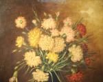 KOLOWICZ O. (?), début XXème.Bouquet de fleurs.Huile sur toile signée...