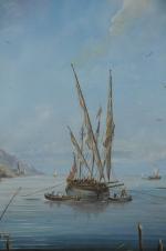 NOËL Alexandre Jean (1752 - 1834), attribué à.Pêcheurs au bord...