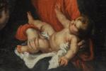 École FLAMANDE vers 1640.Vierge à l'Enfant.Huile sur toile. 28,5 x...