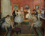 COSSON Marcel (1878-1956).Danseuses dans les coulisses. Huile sur toile signée...