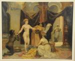 NORO Jean (XIXème)Scène de Harem.Huile sur toile signée en bas...