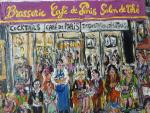 Jean-Pierre LAGRUE (né en 1939)"Saint-Germain des Prés".Huile sur toile, titrée,...