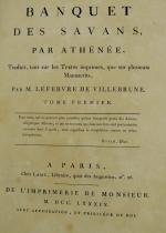 ATHENEE. Le Banquet des Savans. De l'Imprimerie de Monsieur, 1789-91.5...