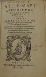Athenaei dipnosophistarum sive coen ae sapientum libri XV natale de...