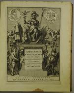 GRONOVIUS Jacobus. Ammiani Marcellini Rerum gestarum ... P. van der...