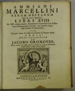 GRONOVIUS Jacobus. Ammiani Marcellini Rerum gestarum ... P. van der...