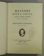 HESIODE. Hesiode Opera Omnia. Latinus Versibus Expressa atque illustrata a...