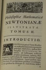 Philosophiae Mathematicae Newtonianae illustratae. Londini, Meighan, Matley, 1730. In-8 veau...