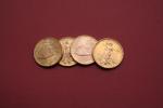 USA, 4 pièces or de 20 dollars : 1925 (x...