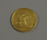 FRANCE, 1 médaille or sacre de Louis XVI : 1775,...