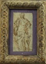 CAMPI Giulio (Cremona 1507 - 1573)Étude pour une statue de...