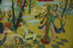MORVAN Hervé (1917-1980)Bacchanale jaune.Gouache signée en bas à droite.24,5 x...