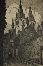 GAUDET Étienne (1891-1963).Suite de "6 images gravées", "Blois et ses...