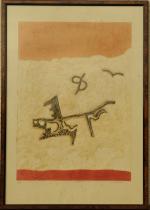 PAPART Max (1911-1994). Composition abstraite.Lithographie signée en bas à droite...