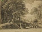 VAN SWANEVELT Hermann (c.1600-c.1655).L'histoire d'Adonis.Suite de 6 eaux-fortes contrecollées sur...