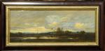 attribué à Jules DUPRÉ (1811-1889)Paire de paysages : chaumière, bord...