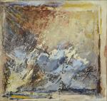 Micky MALLET (née en 1938).Composition abstraite.Deux huiles sur toiles formant...