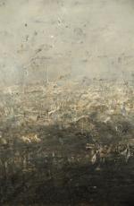 Claude BELLANGER (artiste blésois contemporain).Composition abstraite.Toile, signé et daté 2001...