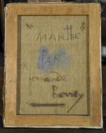 Fernande BARREY (1893 - 1960)."Marthe".Huile sur toile, signée en bas...