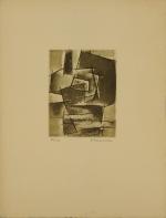 F. PACANASKA (?) (XXème).Composition abstraite.Lithographie signée en bas à droite...