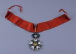 ORDRE de la LÉGION D'HONNEUR.Étoile de Commandeur.Or, émail et collier....