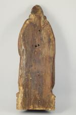 SAINT-JEAN-BAPTISTE en bois sculpté. Travail ancien. Haut. 73, Larg. 26,...