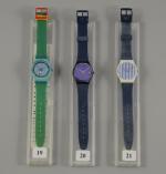 SWATCH BLUE NOTE. GI 400.Indigo Blues, 1987.Guide Swatchwatches p. 84.