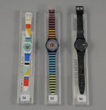 SWATCH CORAL GABLES. GB 407.Miami Deco, 1988.Guide Swatchwatches p. 106.