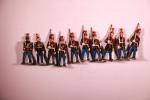QUIRALU, France. 10 figurines de la Garde Républicaine.