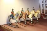 France. 4 figurines de la Cavalerie : 4 musiciens. Epoque...