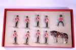 HM éditeurs, Grande-Bretagne. 9 figurines The Royal Scots Fusiliers :...